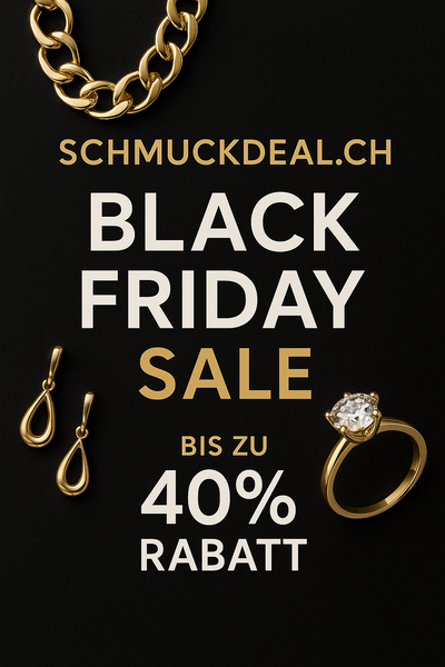 Black Friday bei Schmuckdeal.ch – Bis zu 40 % Rabatt auf Silber- und Edelstahlschmuck