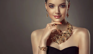 Lady wearing jewelry